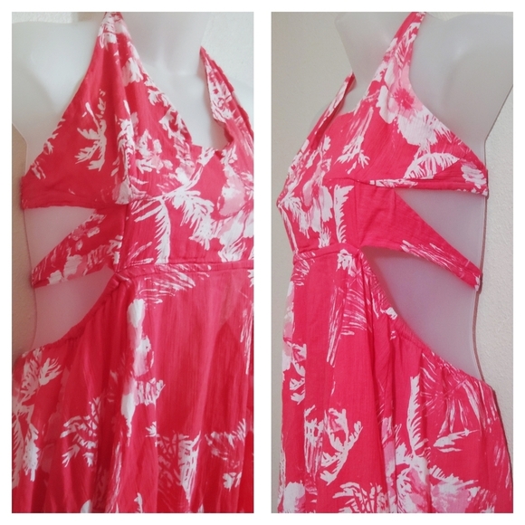 Free People Lille Printed Tie-Back Maxi Dress Size Medium - Picture 5 of 7